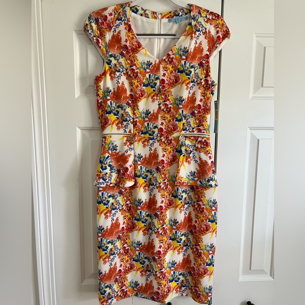 NWT ANTONIO MELANI floral dress